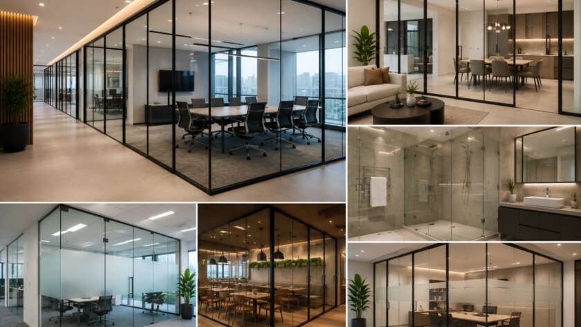 Where Are Glass Partitions Commonly Used