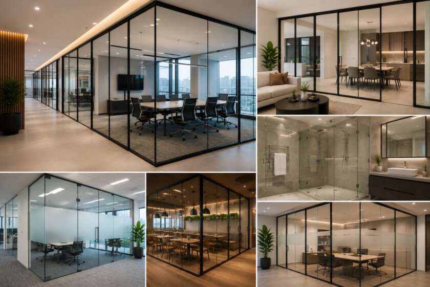 Where Are Glass Partitions Commonly Used