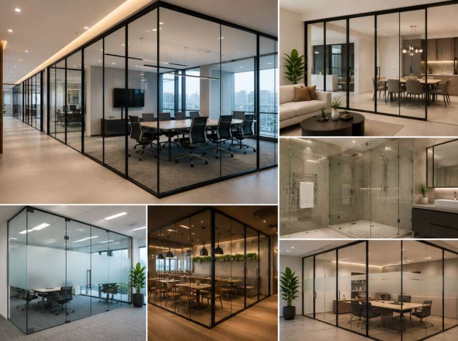 Where Are Glass Partitions Commonly Used