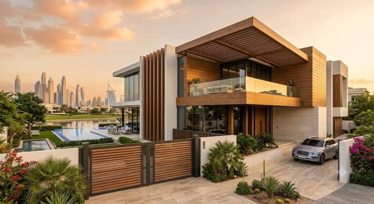 Wood-Effect Metal Coatings for Luxury Villas in Dubai