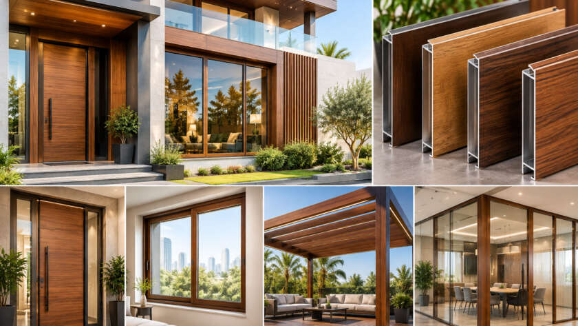 Wood Finish Coating for Modern Aluminium Designs