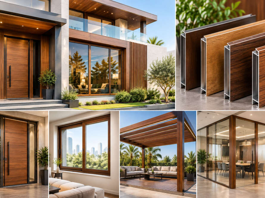 Wood Finish Coating for Modern Aluminium Designs